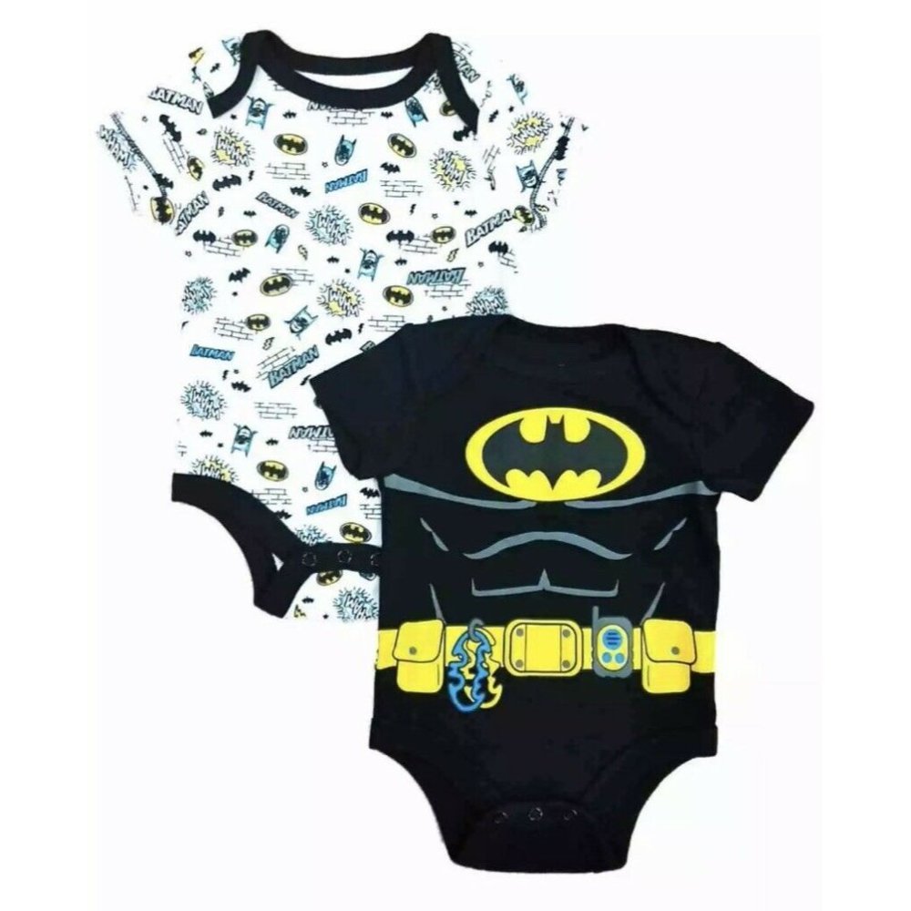 DC Comics Infant 2pc Batman Bodysuit Set, 6-9M